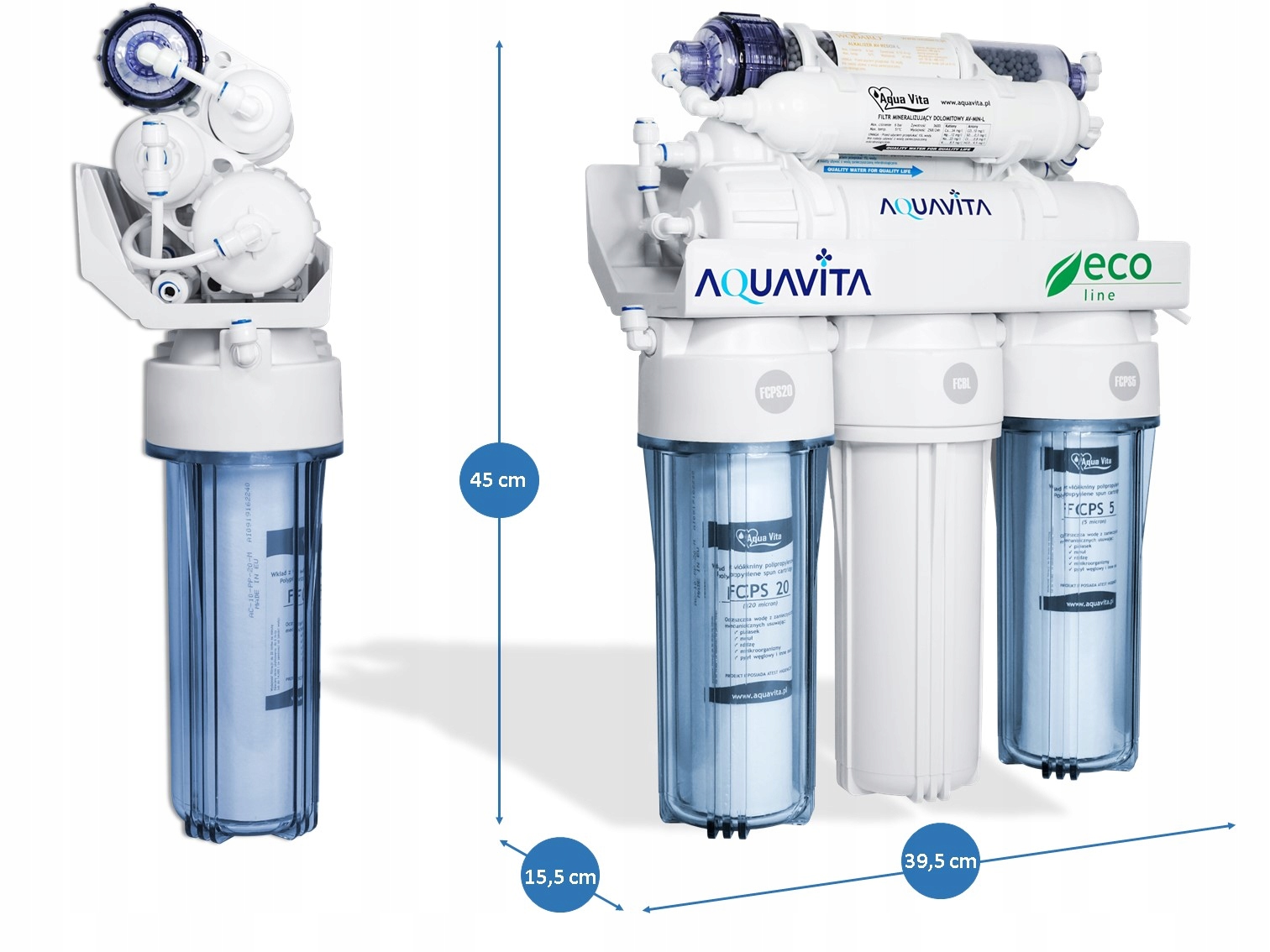 FILTRE A EAU RO7 AQUA VITA OSMOSE REDOX -400