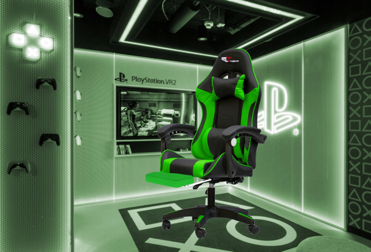gtxfr-005 Silla gaming GT extreme, oficina, masaje, eco-piel, reposapiés Modelo gtxfr-005