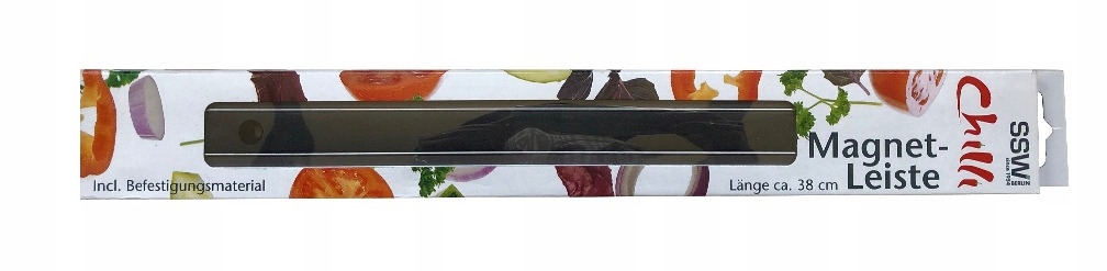 LISTWA MAGNETYCZNA 38cm UCHWYT NA NOŻE PRZYBORY KLUCZE DO KUCHNI WARSZATU EAN (GTIN) 4001856025878