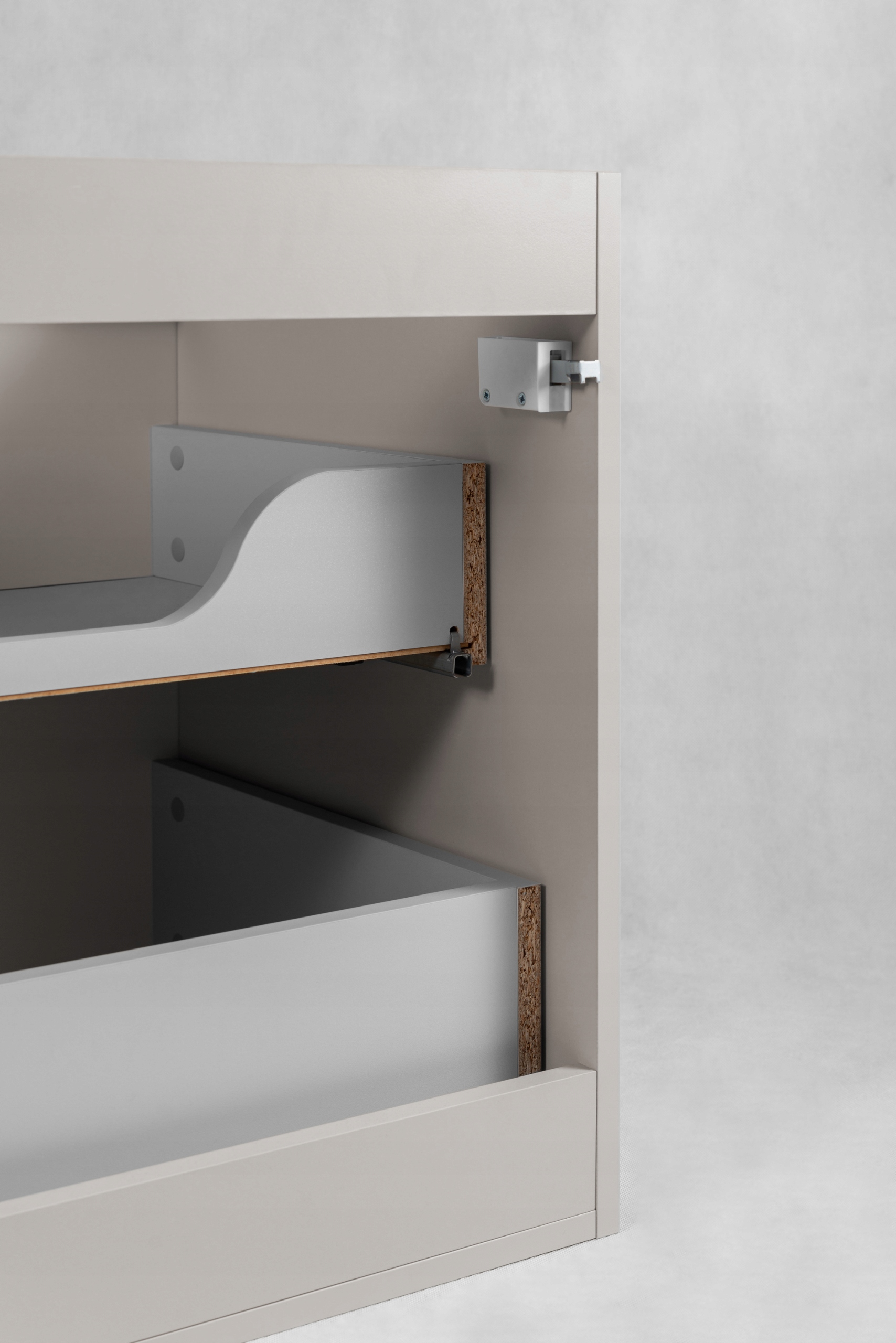 RODAN STYLE Badmöbel Set 80 cm Kaschmir mit Hochschrank und Arbeitsplatte – weitere Produktansicht 8