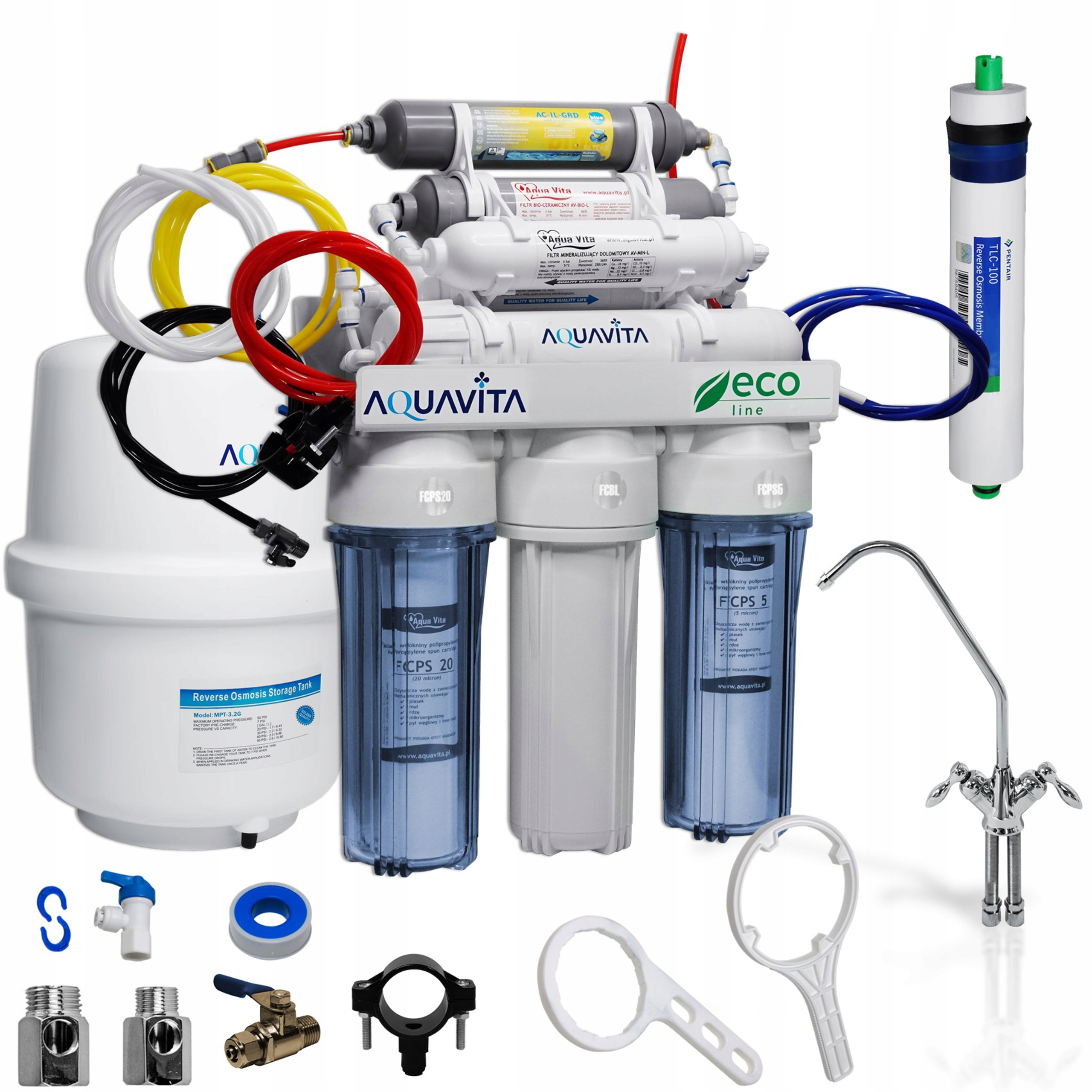 OSMOSE RO8 AV FILTRE À EAU IONISEUR STRUCTURATEUR !