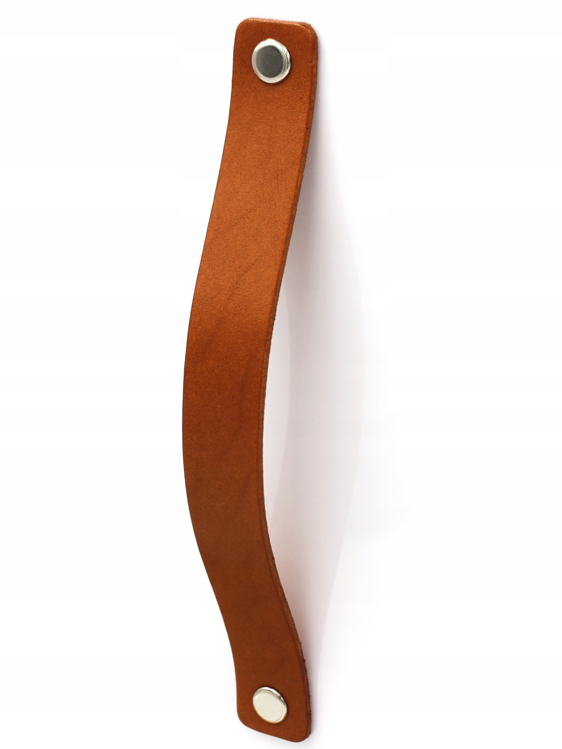 Poignées de meubles en cuir cognac 160 mm pour tiroirs, armoires de style scandinave