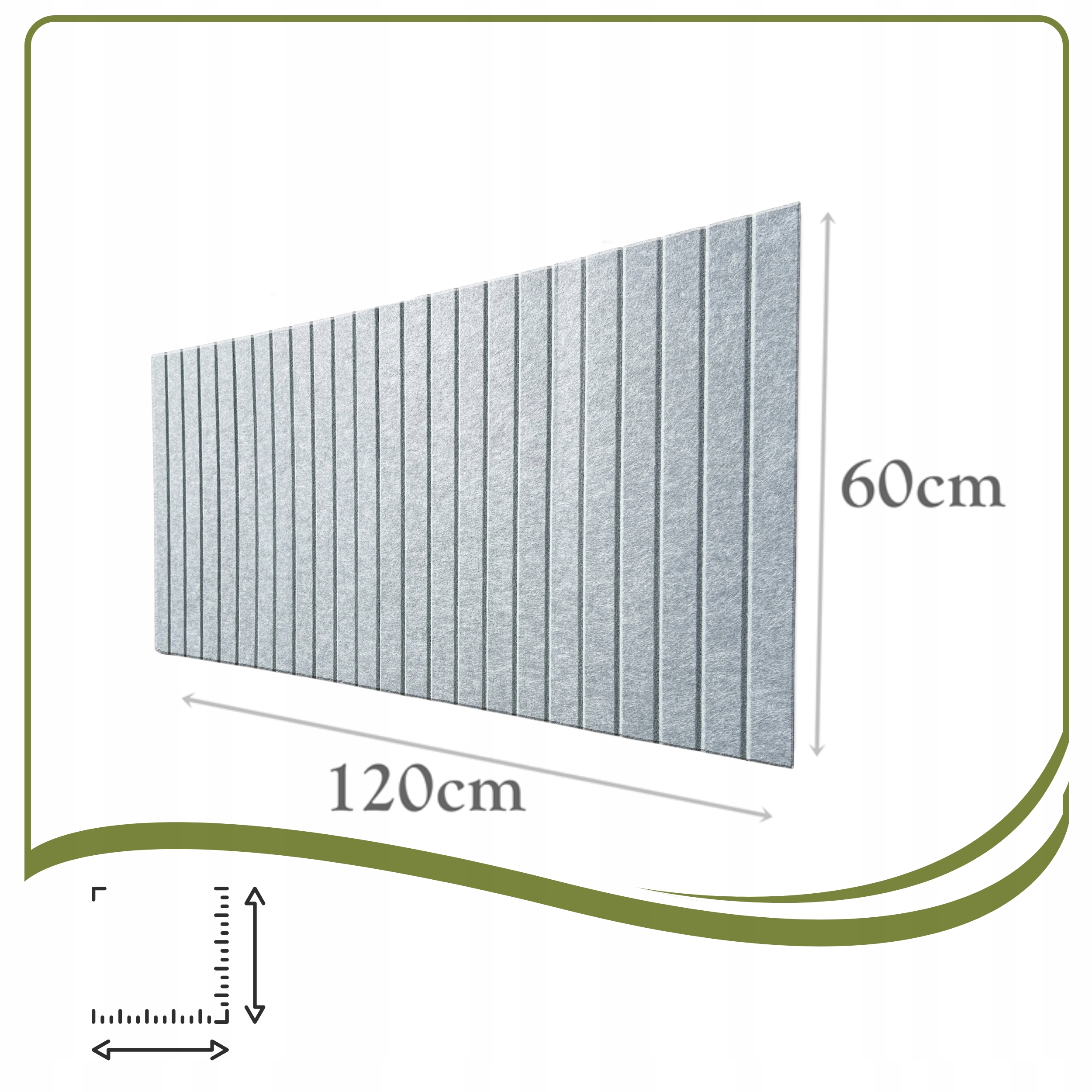 Dimensions du tableau en feutre : 120 × 60 cm