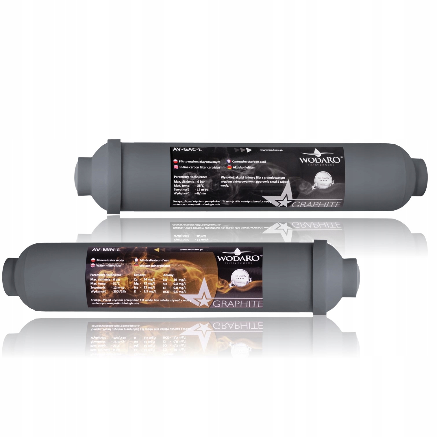 JEU DE RECHARGES EAU RO GRAPHITE