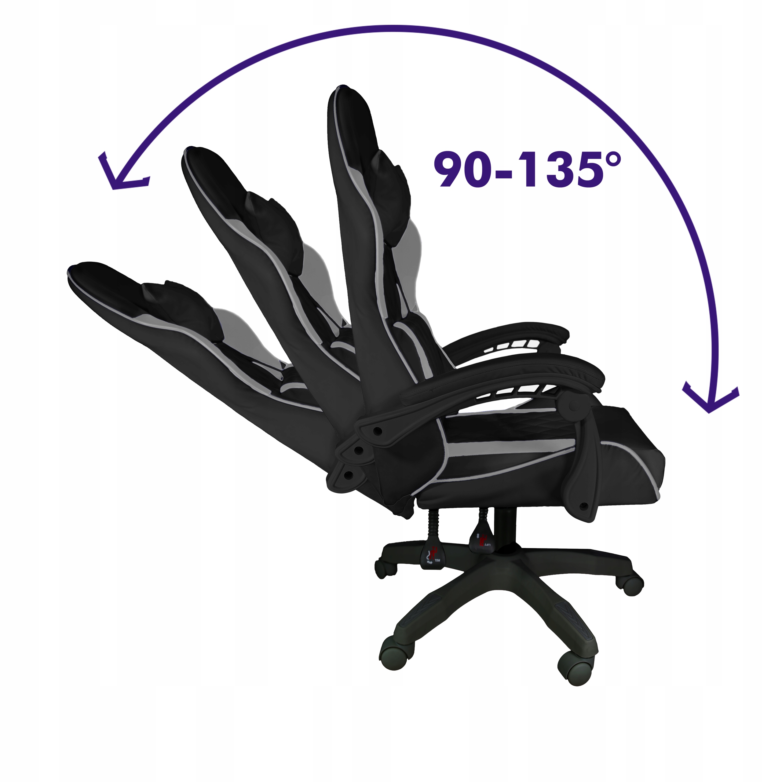Silla de juego FG-PRS-M-012 prestige, terciopelo, oficina, masaje, juego extremo. Altura del mueble 131 cm