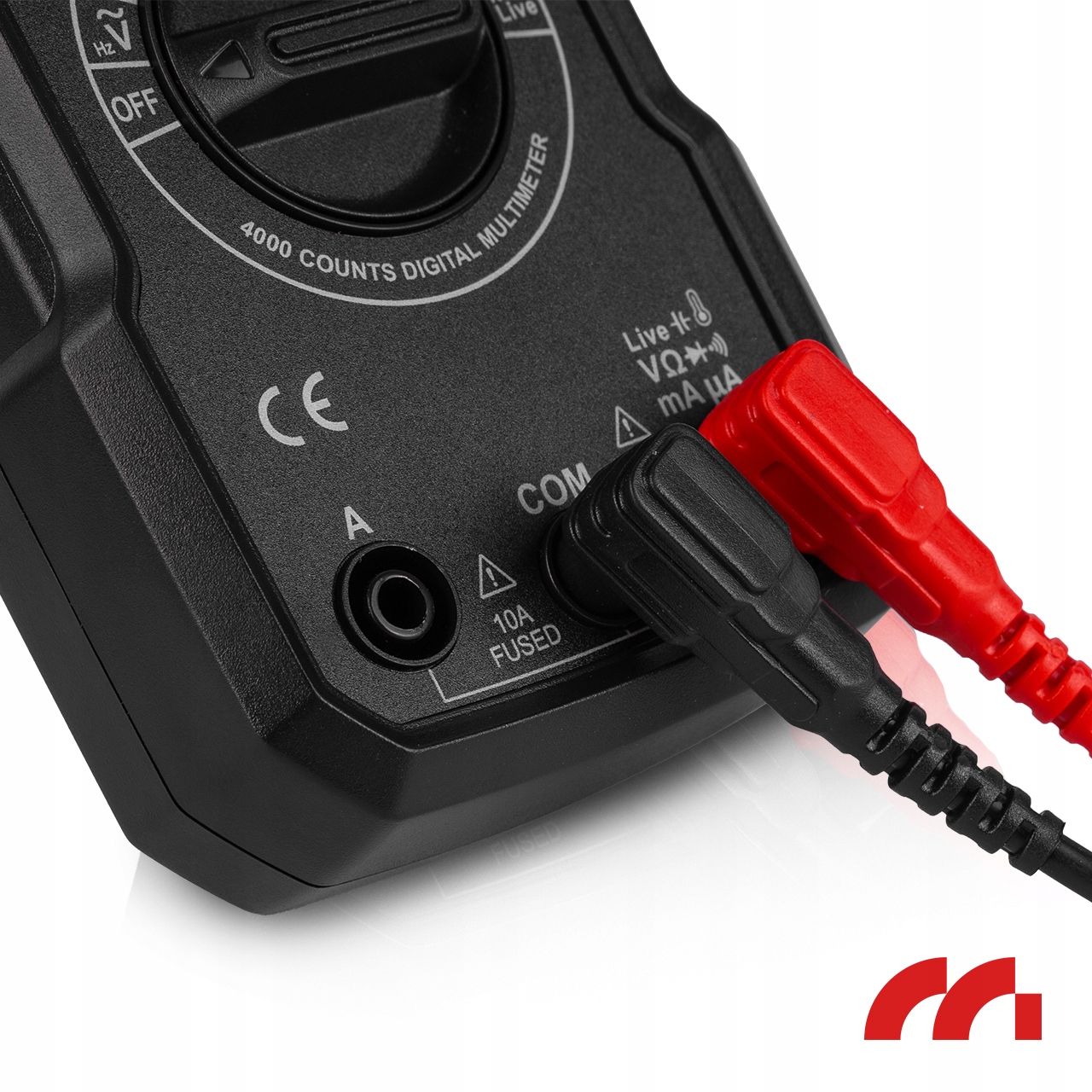 Multimetro digitale Misuratore di corrente Tester elettrico LCD Set cavi Prodotto peso con confezione unitaria 0,4 kg