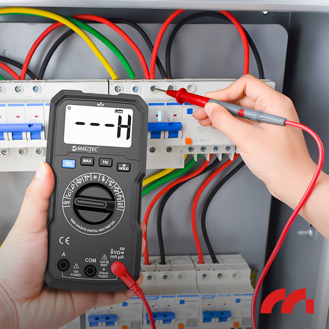 Digitale Multimetro Misuratore di corrente Tester elettrico LCD Set fili Marca altro