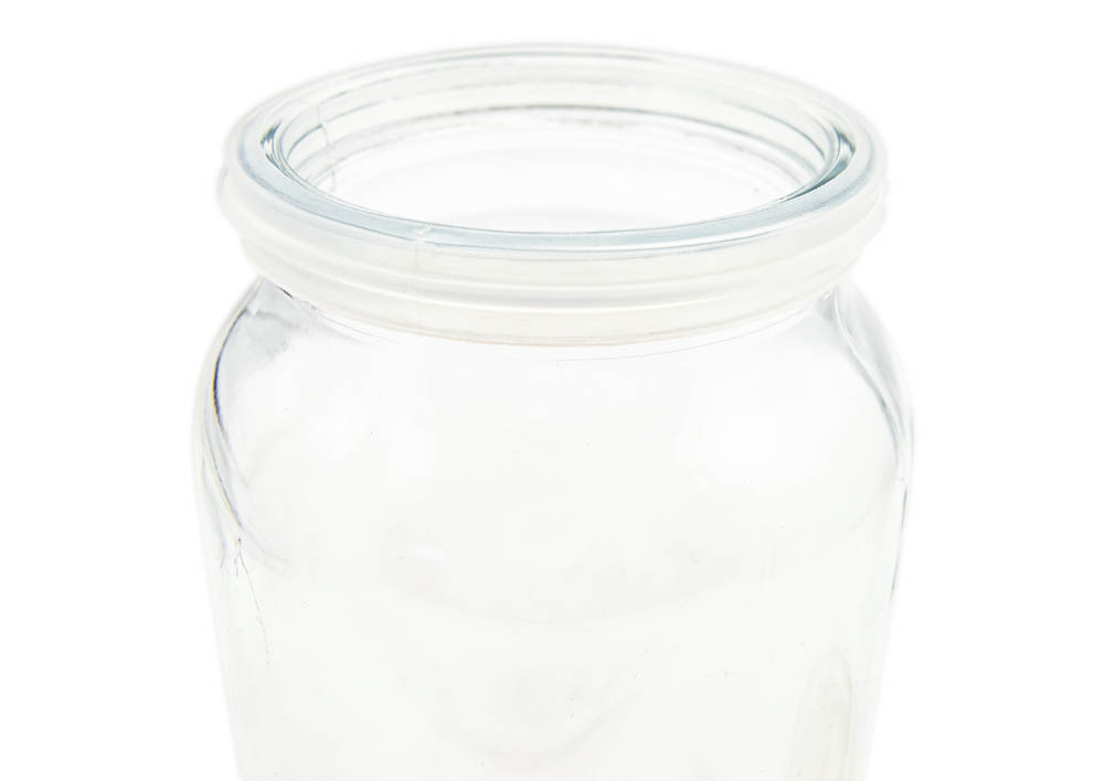 Słoik słój szklany z wieczkiem z uchwytem 750 ml Materiał wykonania szkło