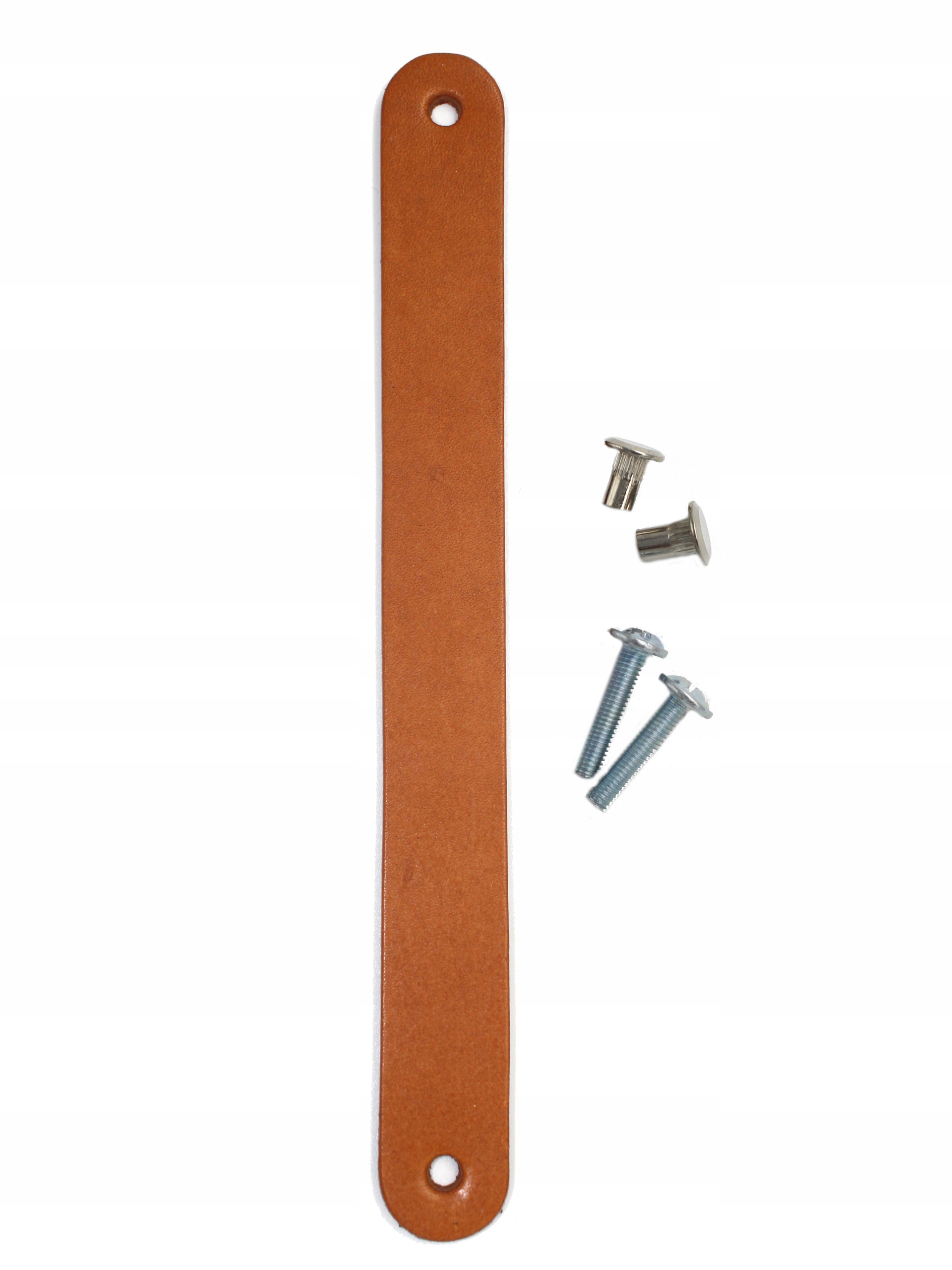Poignées de meubles en cuir 16 cm couleur cognac poignées pour meubles meubles + vis Code fabricant 160Z20