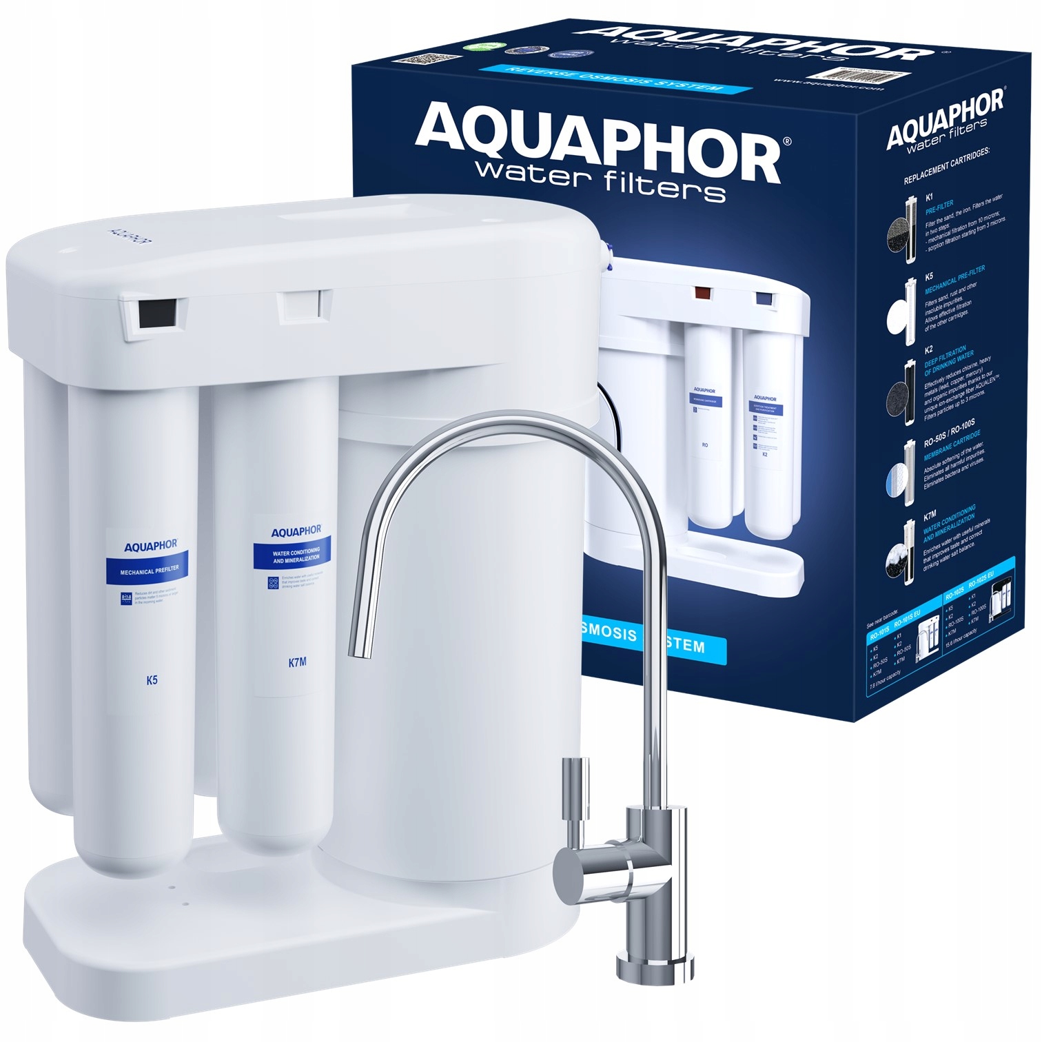 FILTRE À EAU OSMOSE AQUAPHOR MORION BPAFREE + FREE Code producteur RO-101S