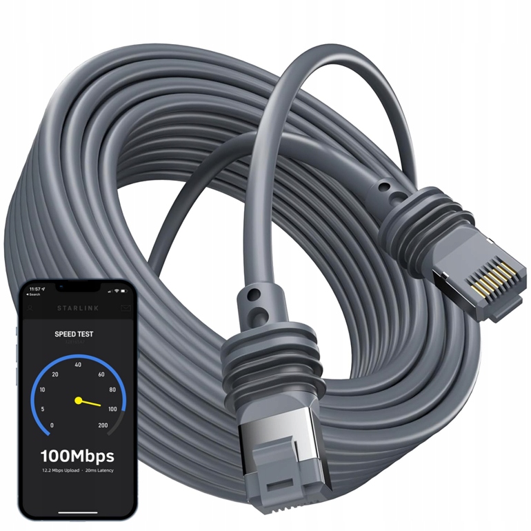 Kabel Do Starlink V3/Gen3 23M 1200Mbps Cat6 Ethernet Satelitarny EAN (GTIN) 5905562386119