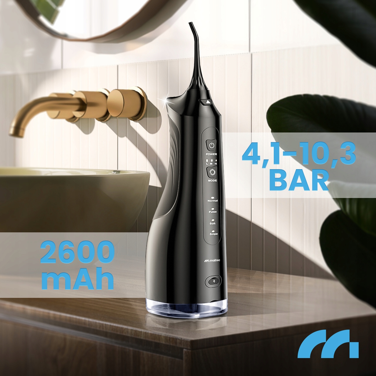 idropulsore dentale cordless 6 ugelli 4 modalità potenti 150PSI Numero di livelli di regolazione della pressione 3