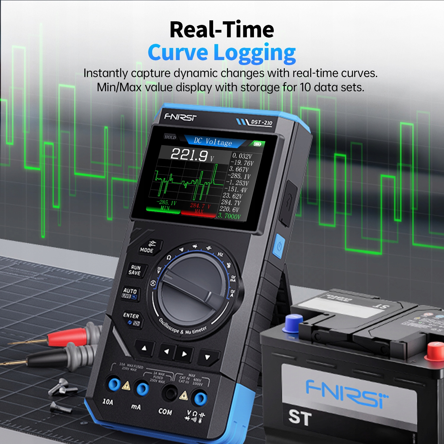 FNIRSI DST-210 Cyfrowy Multimetr 3w1 + Oscyloskop + Generator Sygnału 10MHz Marka Fnirsi