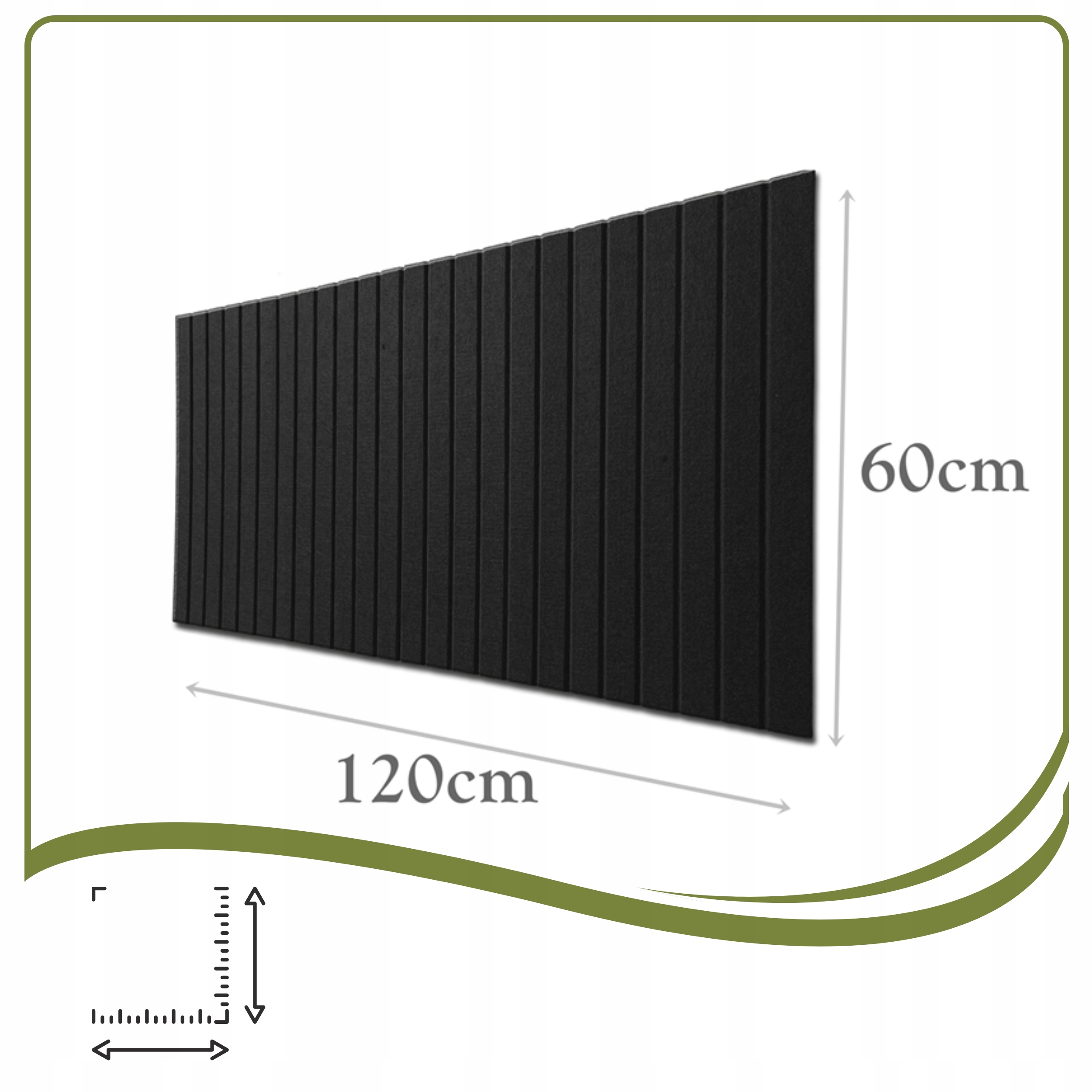 Dimensions du tableau en feutre : 120 × 60 cm