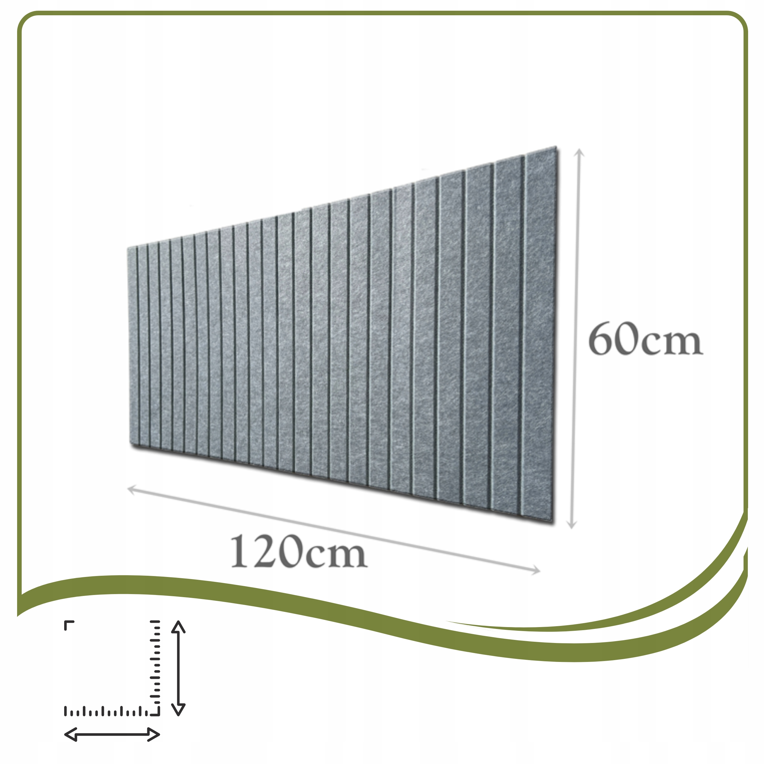 Dimensions du tableau en feutre : 120 × 60 cm