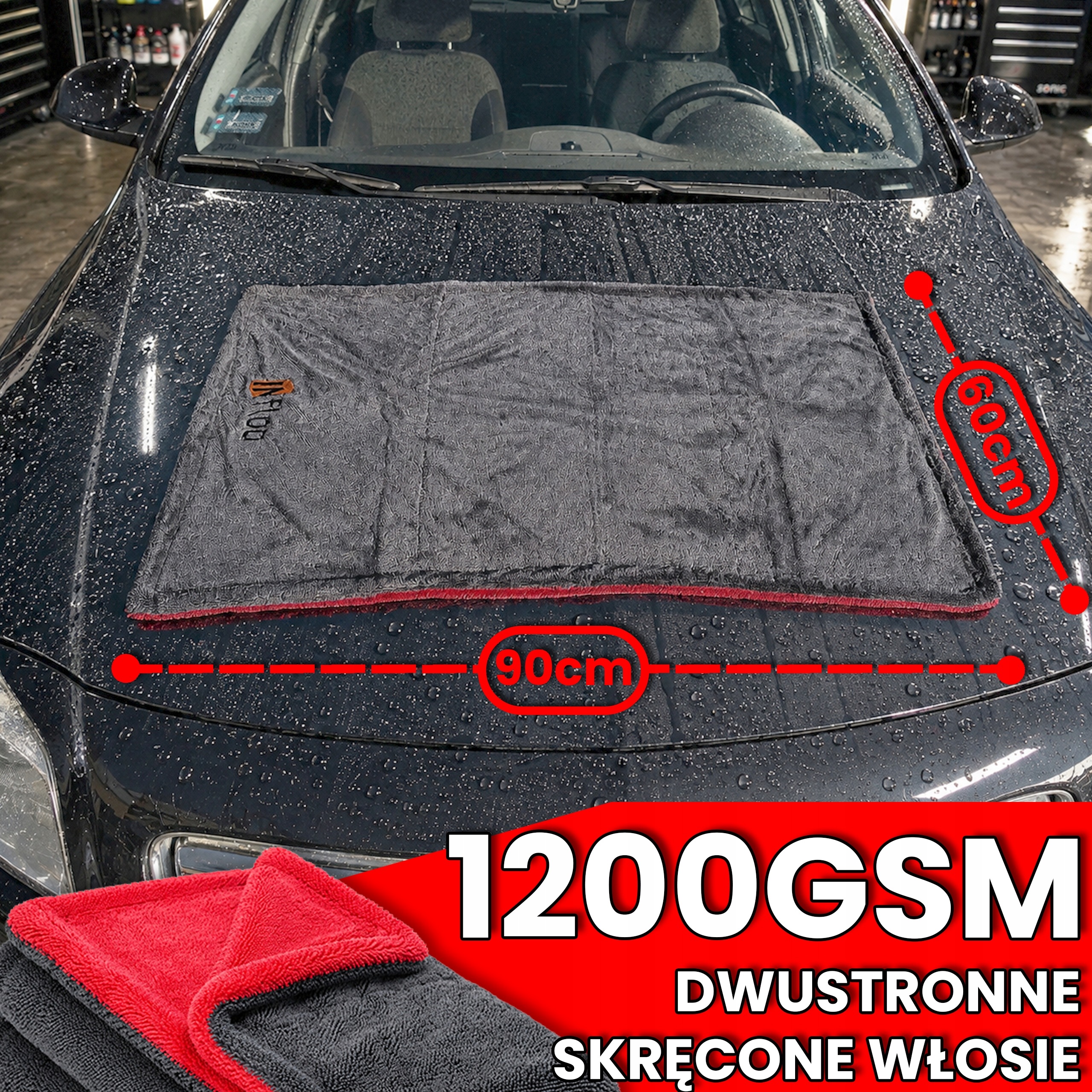 ADBL Snowball 1l shampoo per auto + panno per auto INfloo 60x90 1200gsm Produttore: ADBL