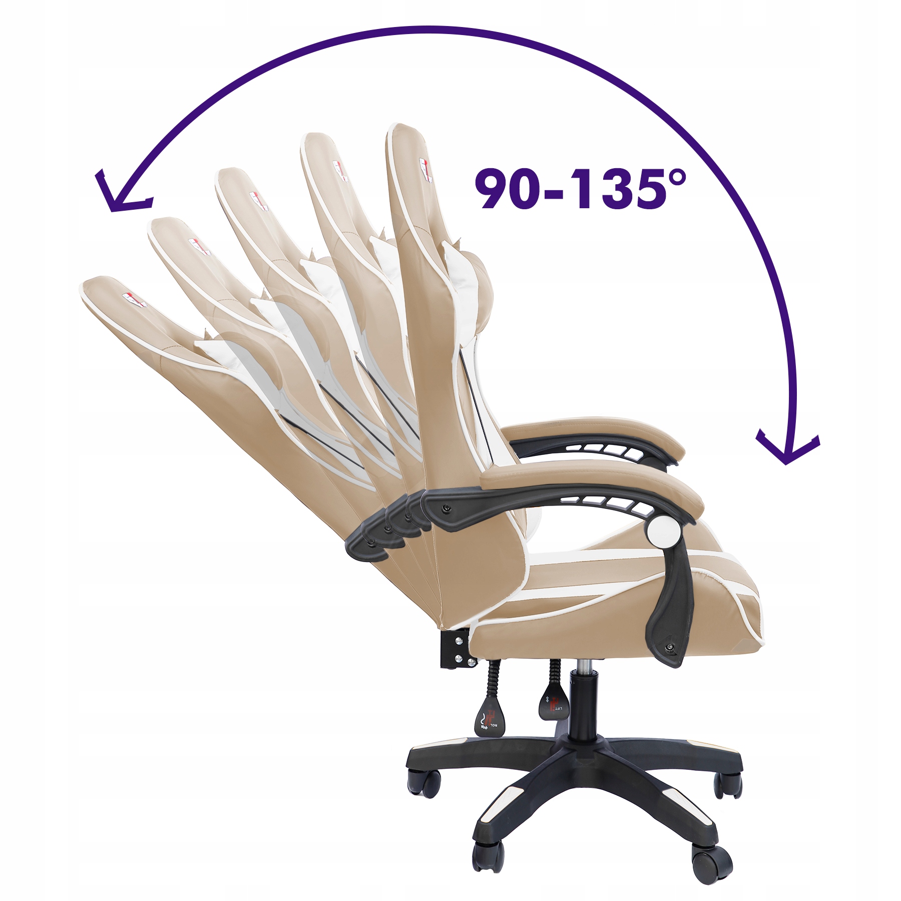 gtxfr-017 GT extreme gaming chair, office, massage, eco-leather, footrest Marca otra