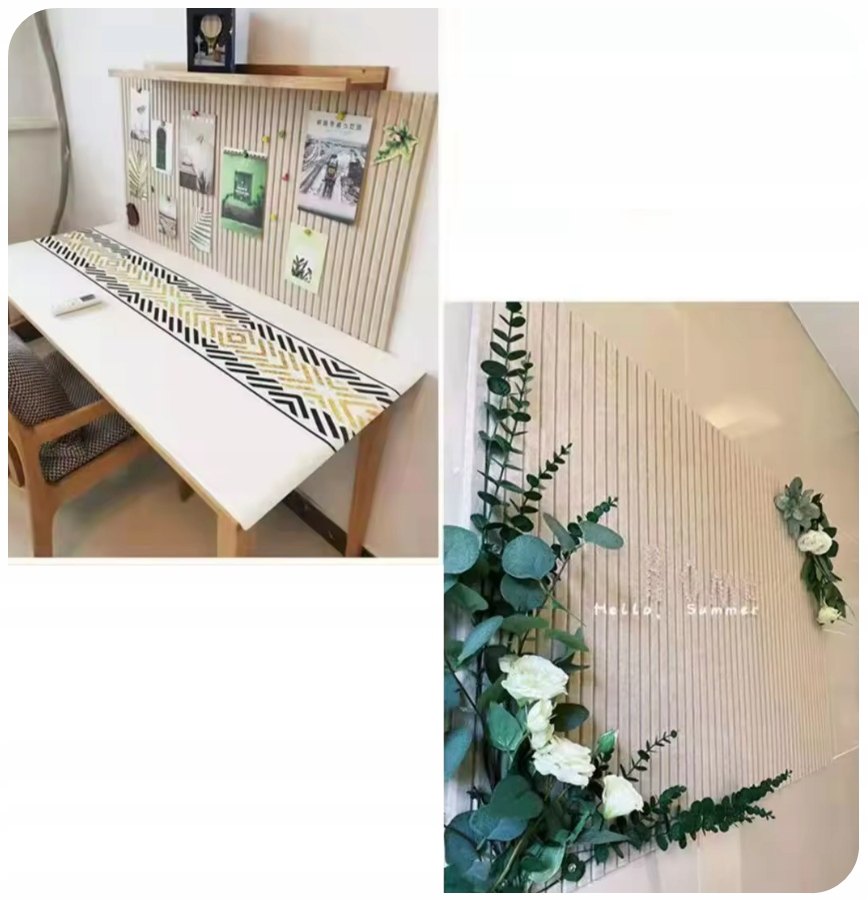 Tableau en feutre à lamelles dans une chambre d'enfant