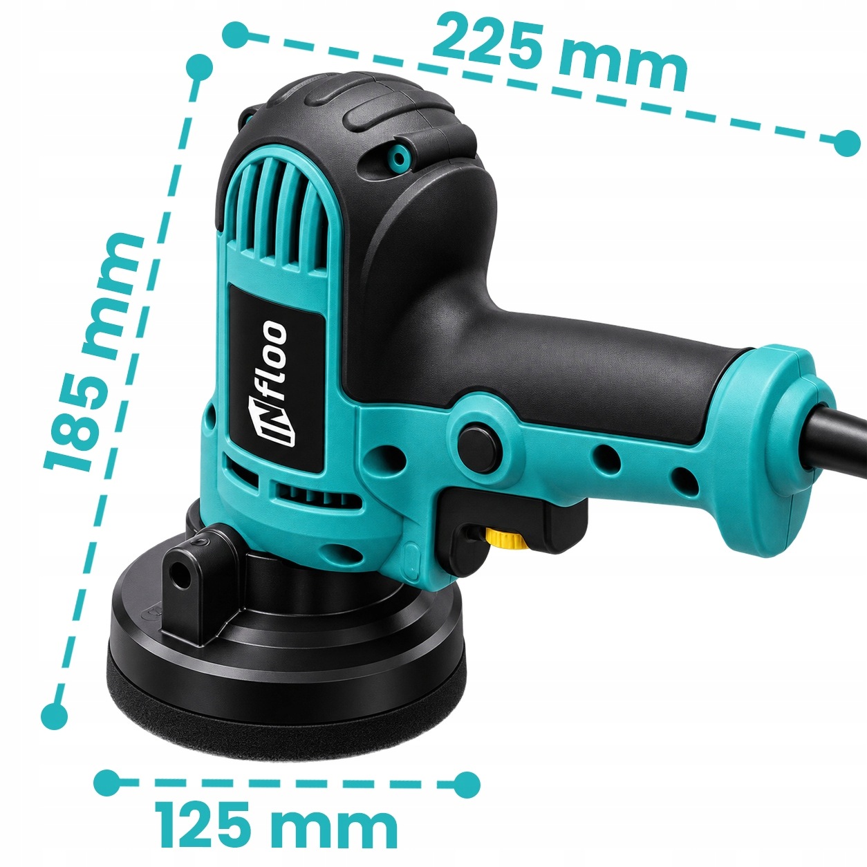POLISSEUSE AUTO 600-3700 tr/min + RALLONGE + KIT Poids de l'appareil 1,1 kg