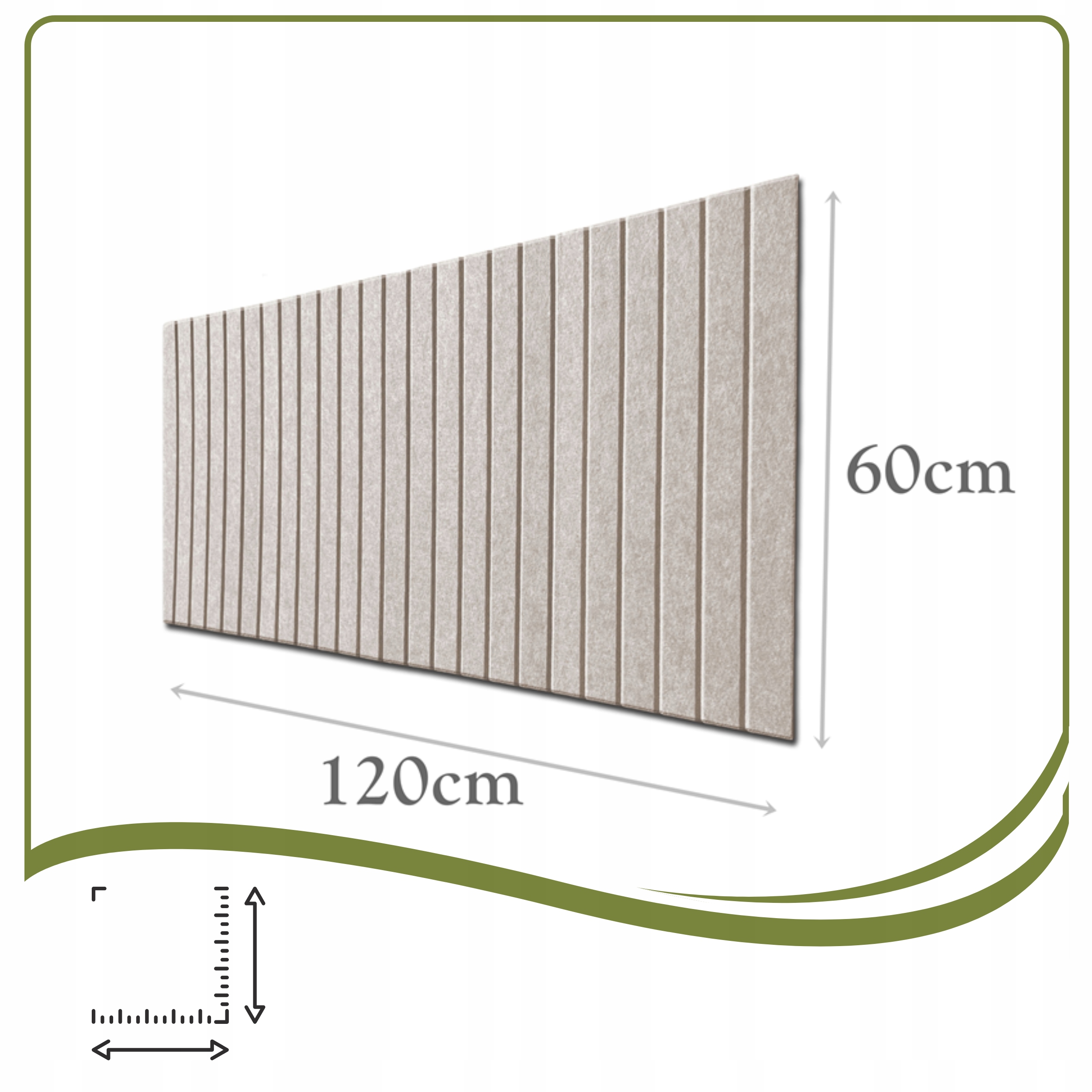 Dimensions du tableau en feutre : 120 × 60 cm