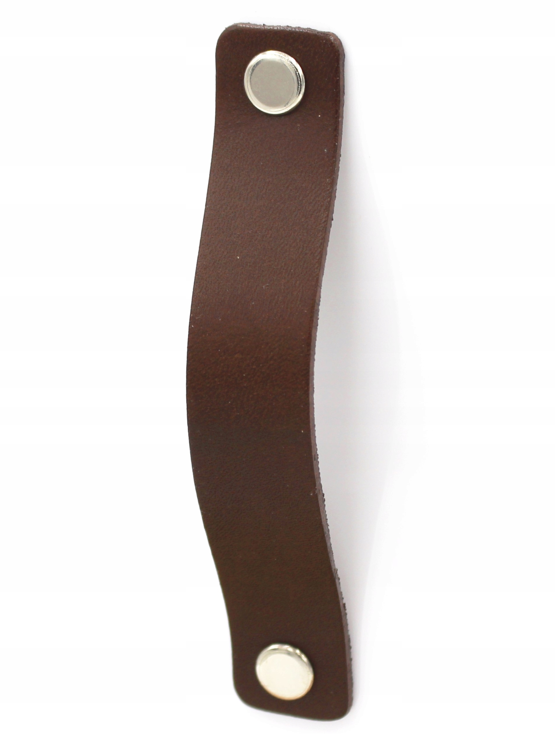 Poignée de meuble en cuir marron chocolat 96 mm, poignées de meuble 9,6 cm