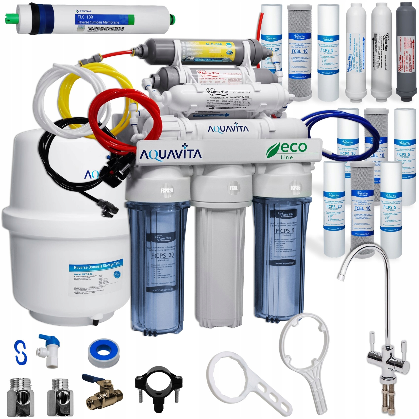 OSMOSE RO8 AV FILTRE À EAU IONISEUR STRUCTURATEUR !