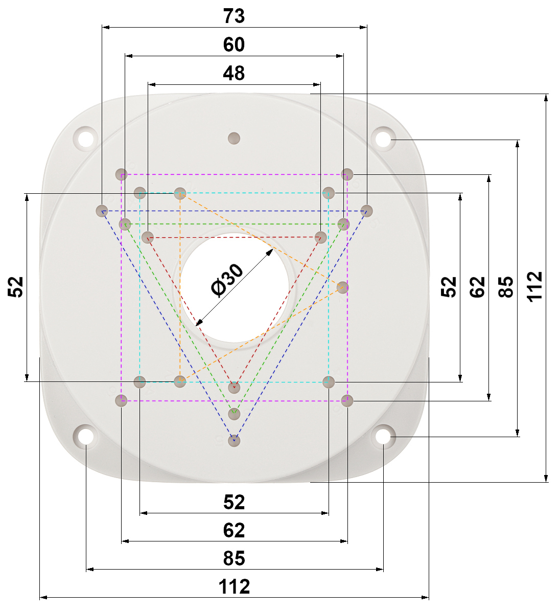 BD-PC115 — dibujo técnico (clic para ampliar)