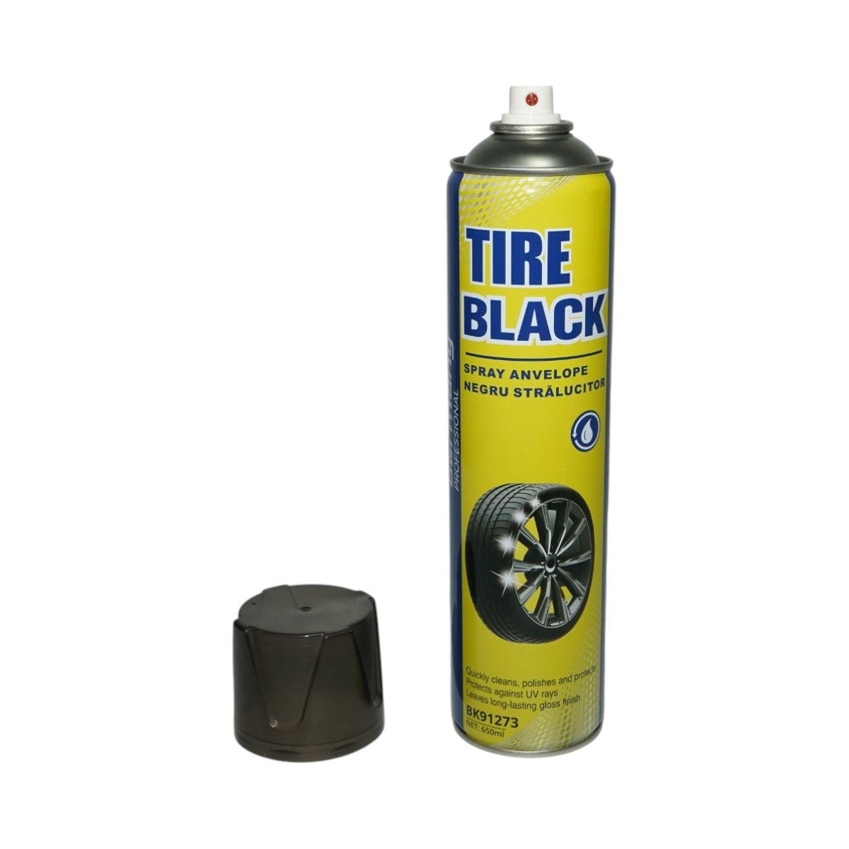 Spray negru stralucitor pentru anvelope 650ml Breckner Germany BK91273