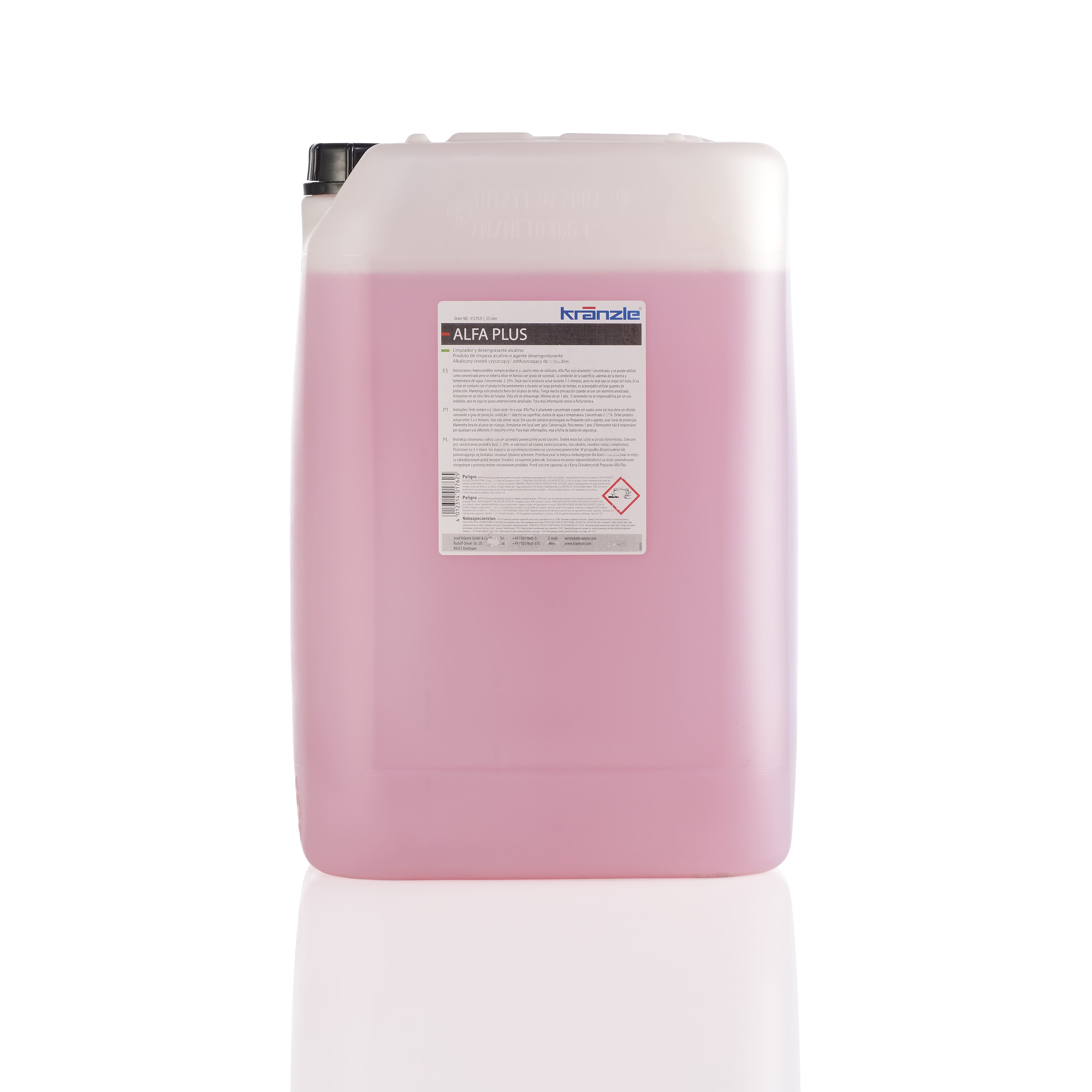 Produit de nettoyage moussant alfa plus 25L
