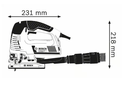 Dimensions de la scie sauteuse GST 160 BCE Professional - BOSCH