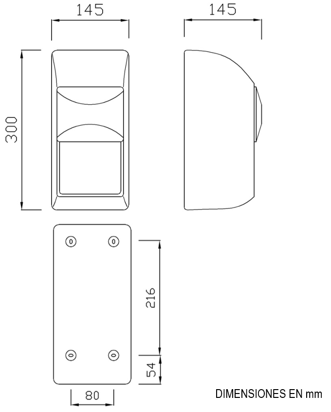 Medidas del portarrollos de papel higiénico adosado vertical blanco SUPERFICIE - NOFER