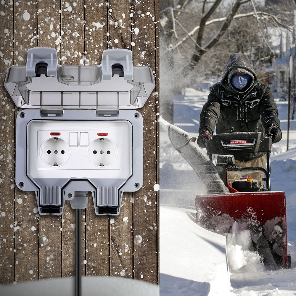 Prise Extérieure Étanche IP66 avec câble de 3m