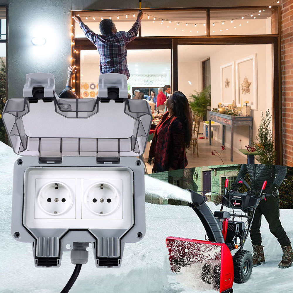 Prise Extérieure Étanche IP66 avec câble 6m