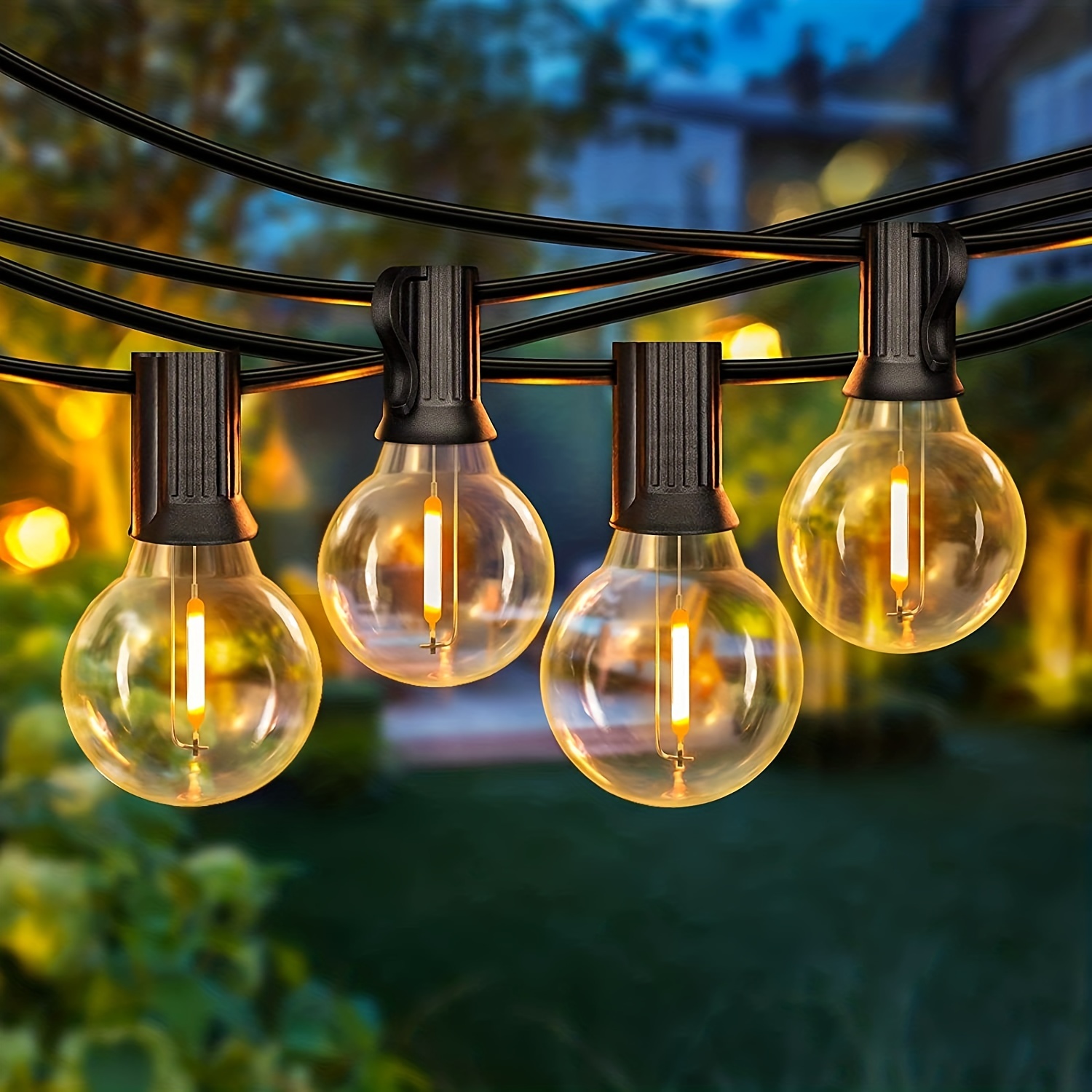 Guirlande Lumineuse Extérieure LED G40 25 Sockets en utilisation