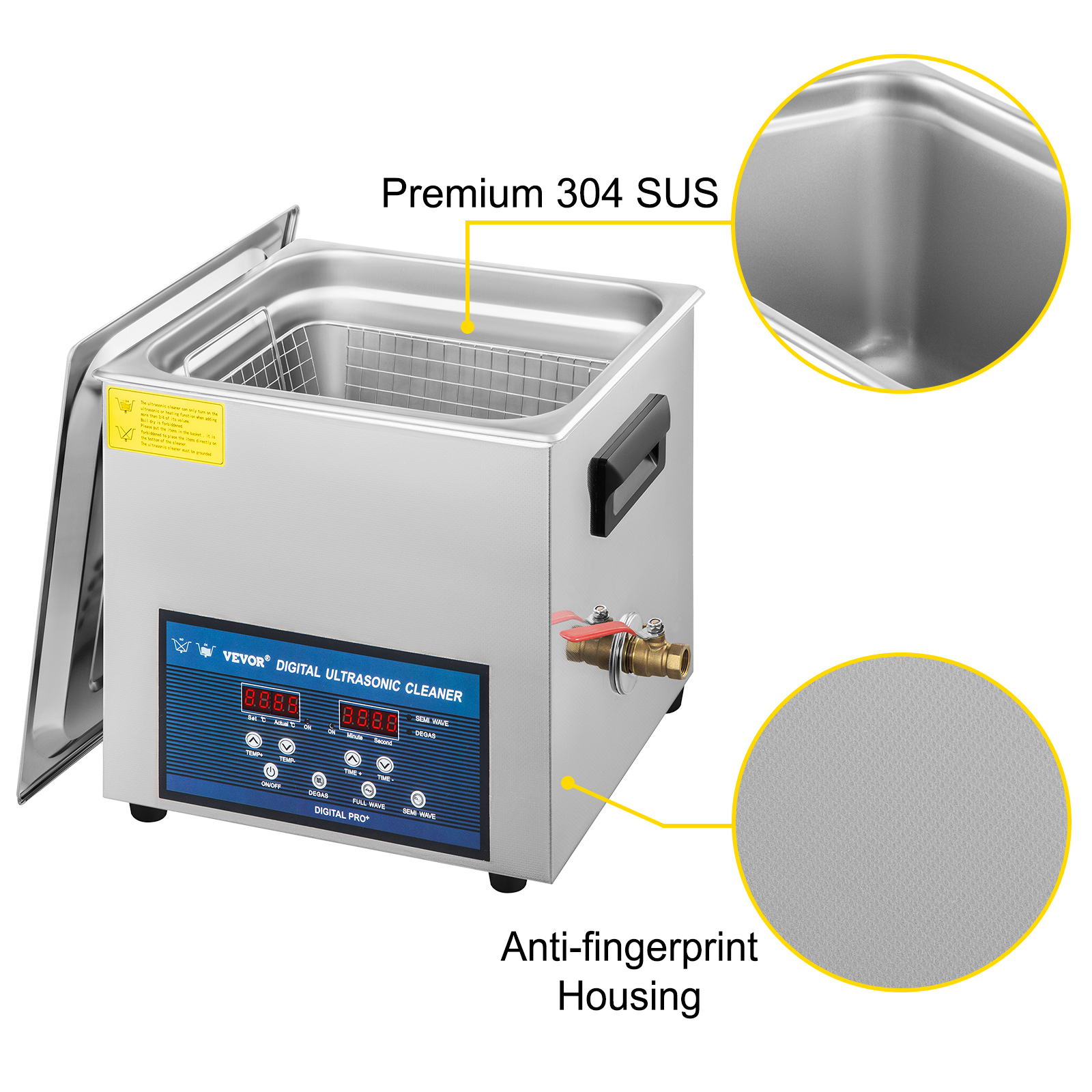 VEVOR Nettoyeur A Ultrasons Double Frequence 10 L, Professionnel Nettoyeur A Ultrasons 220 V Avec Chauffage, Nettoyeur Ultrasons En Acier Inoxydable Pour Pieces Bijoux Carte De Circuit 28/40 KHz -Stanleyfaco Magasin AAHKMJXYDAFdJAOAIMEbOAchsNwF47gfWWMct1uaXzXJCVIqjjVJLqw cq39v7nX9UY2RI2VQkdgWijH6nr Uc5EHrAgIWP1f4eaYU9eBHSca1GnV7a8zFgW0lnsJKWFfrA=