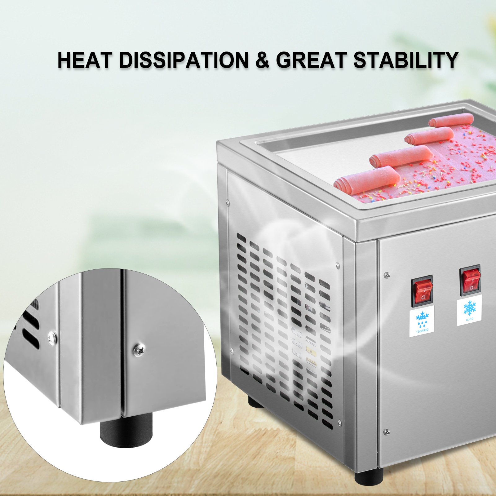 VEVOR Macchina Per Gelato Arrotolato Da 280 W, Macchina Per Yogurt Fritto In Acciaio Inox 304 Con 2 Pale Per Cibo, Macchina Per Rolled Ice Cream Utilizzo In Bar, Ristorante, Hotel, Pasticceria, Ecc. -Wenko Negozio AAHKMJXYDAFdJAOAIMEbOAchsNwF47gfWWMct1uaXzXJCVIqjjVJLqw cq39v7nX9UY4UGbc7 YWlzPx5f71N JsKkYRp79AbiwRsZp4WD5aWILkBdUgO8AinaPWNcwf LqfJEWM6 LLbVkZ6gsYMlAdYtGytqtuT7vYLH sNhwg0Q==