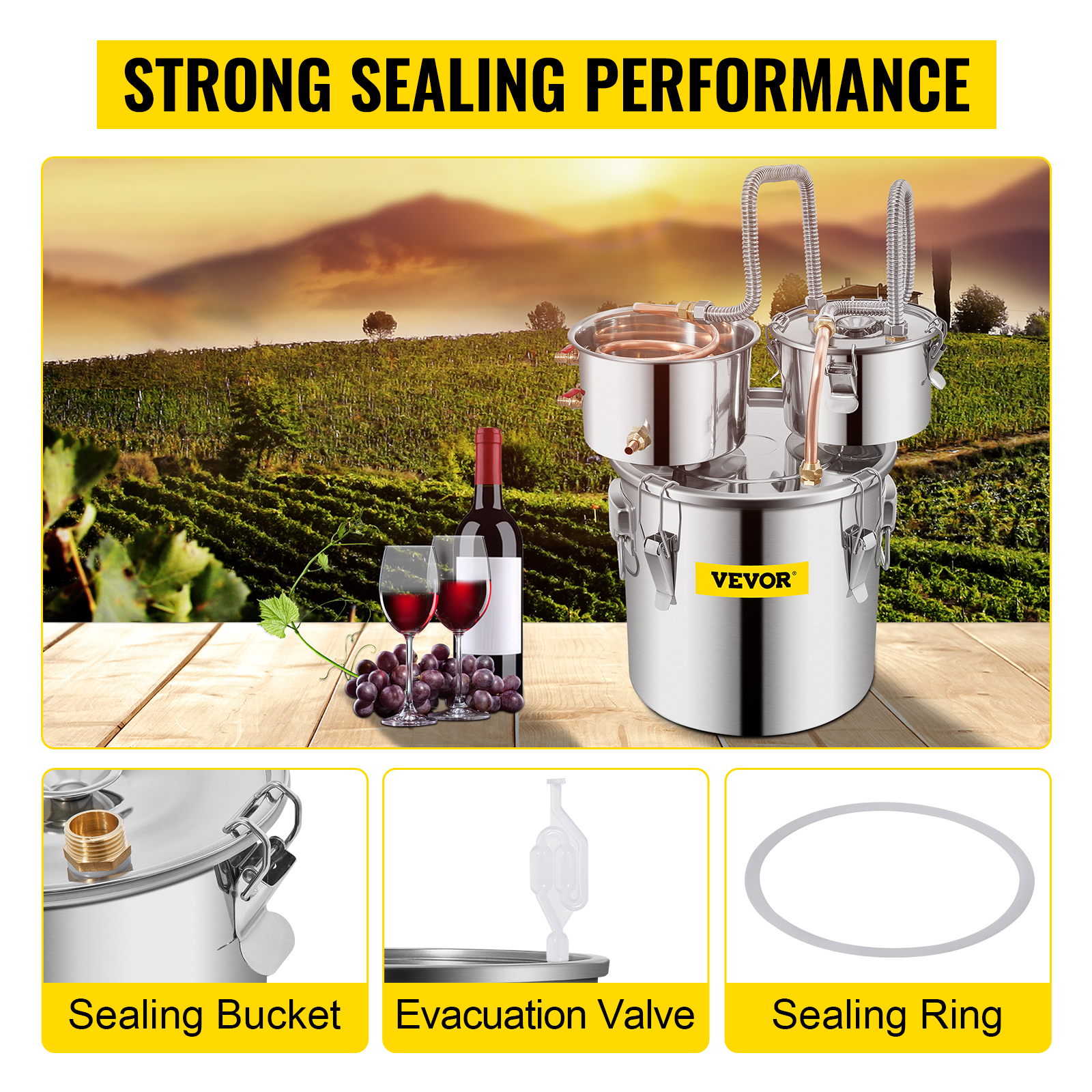 Diy Distillateur Alambic 12l Condenseur Thermometre Eau Alcool Huile Brassage -Terre Tendre Soldes Boutique AAHKMJXYDAFdJAOAIMEbOAchsNwF47gfWWMct1uaXzXJCVIqjjVJLqw