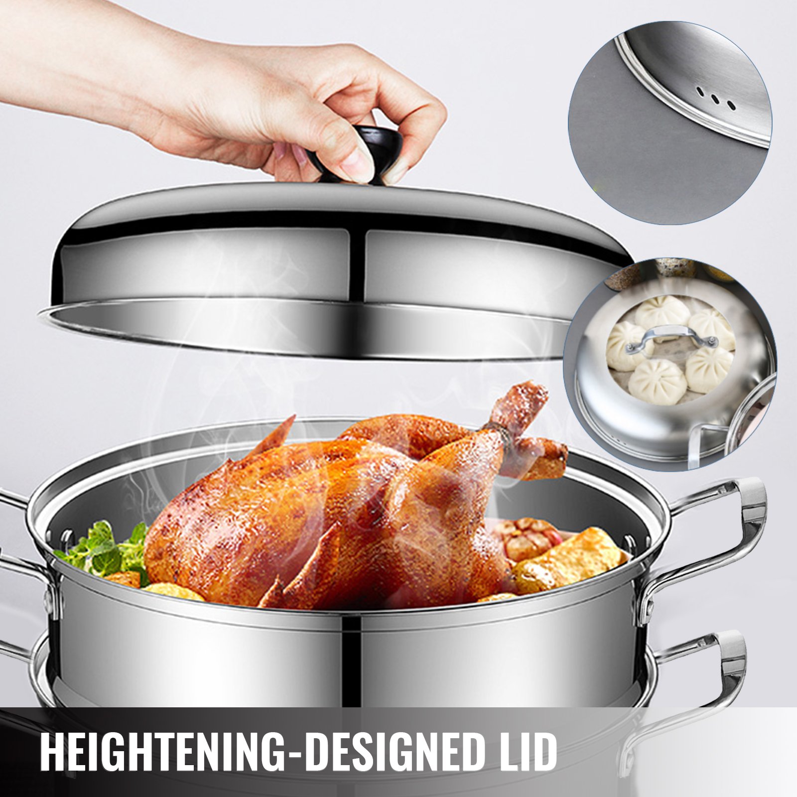 VEVOR Food Steamer Pot Stainless Steel Food Steamer 30cm Cooking Tool 12 Heating Steamed Dishes Soup -Kitchen Appliances Discounts AAHKMJXYDAFdJAOAIMEbOAchsNwF47gfWWMct1uaXzXJCVIqjjVJLqw cq39v7nX9UYAewot88URC9Ukheg4U7gLeTiABYktUU