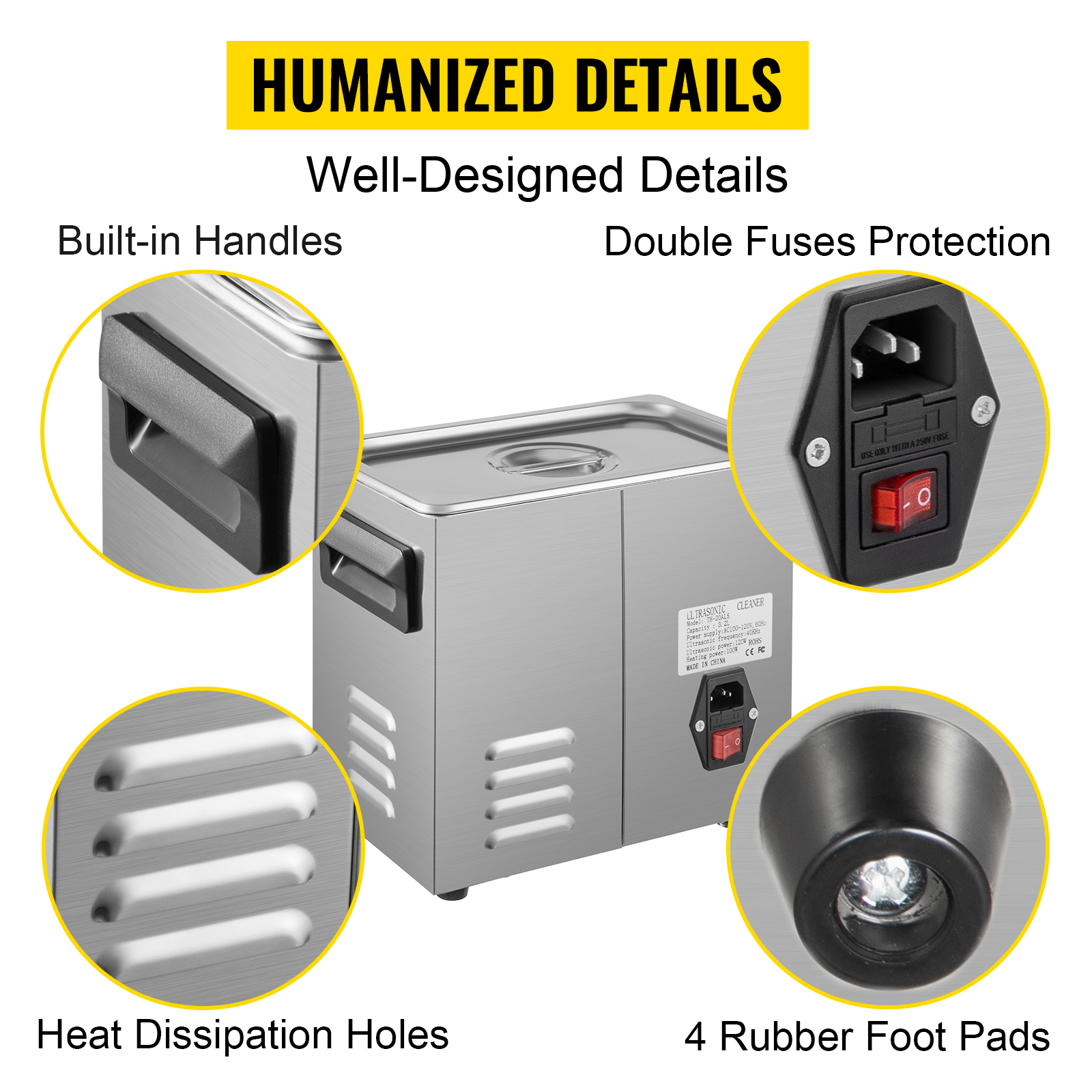 VEVOR Nettoyeur A Ultrasons Numerique 3 L 40 KHz Nettoyeur Ultrasonique Professionnel Chauffage 100 W Appareil De Nettoyage Ultrasonique Bac Inox Temps Temperature Reglable Bijoux Lunettes Protheses -Stanleyfaco Magasin AAHKMJXYDAFdJAOAIMEbOAchsNwF47gfWWMct1uaXzXJCVIqjjVJLqw cq39v7nX9UYBNzknmLGYYsjFbtHfaN9n