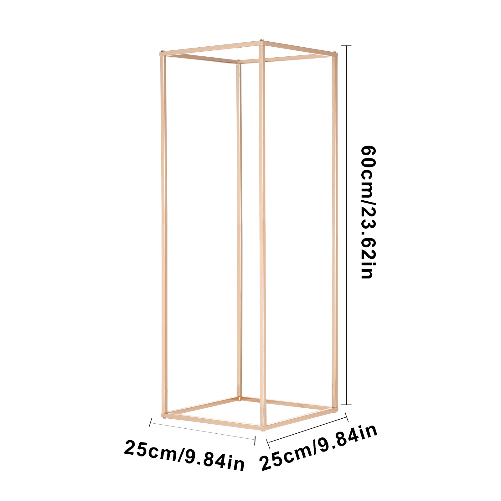 VEVOR Portafiori Cubico Per Matrimonio - 4 Pezzi | Altezza 80 Cm | In Metallo Dorato | Per Centrotavola - Foto 6