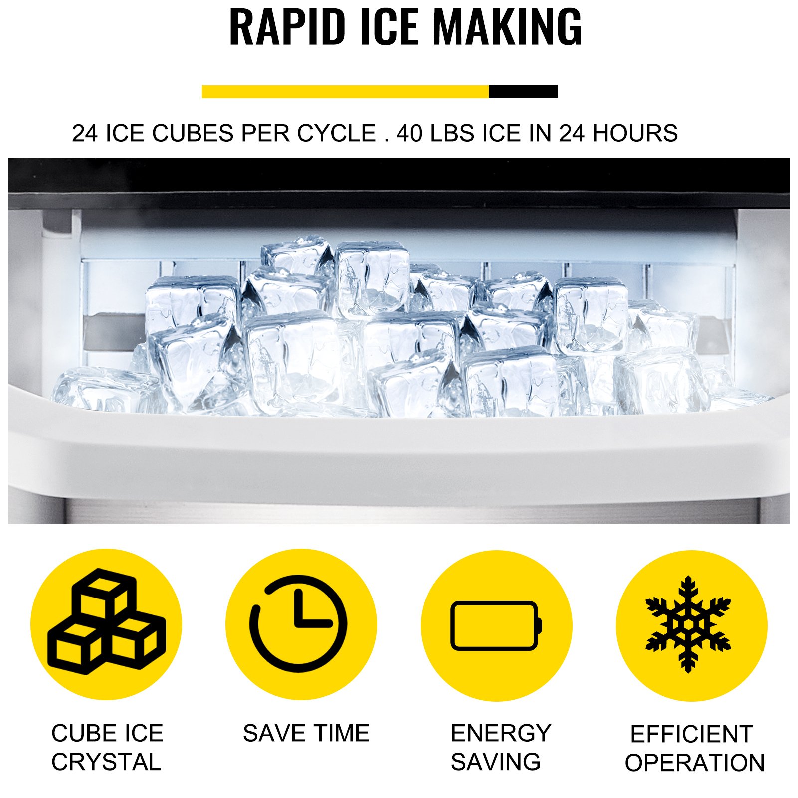 Máquina para hielo 2.4lbs iGlace