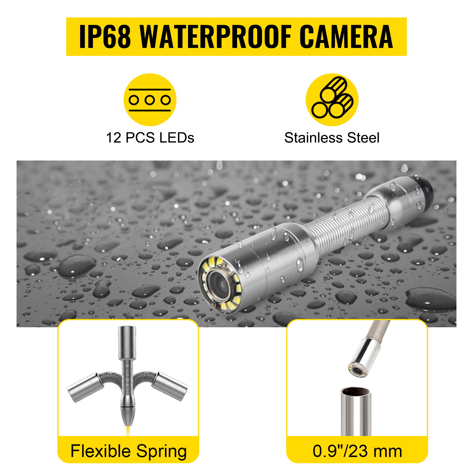 VEVOR Tuyau Camera 30m, Appareil-photo Deinspection LCD 7'' IP68, Serpent Moniteur 6 Heures Sur Seule Charge Video Industrielle DeInspection Vision De Nuit Support DeEndoscope Boite A Outils Portable -Promos Brico Forte Boutique AAHKMJXYDAFdJAOAIMEbOAchsNwF47gfWWMct1uaXzXJCVIqjjVJLqw cq39v7nX9UYJ2hvzucWj1XZ DQXTWmHBin9scqgm7JWVcJpbNorNe0OnxA5d1nKQuueFsfrHTNXpO8YXrhhROsT3MD MLRi2