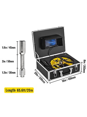 VEVOR VEVOR Kit Telecamera Endoscopio Sonda Localizzatore 512Hz