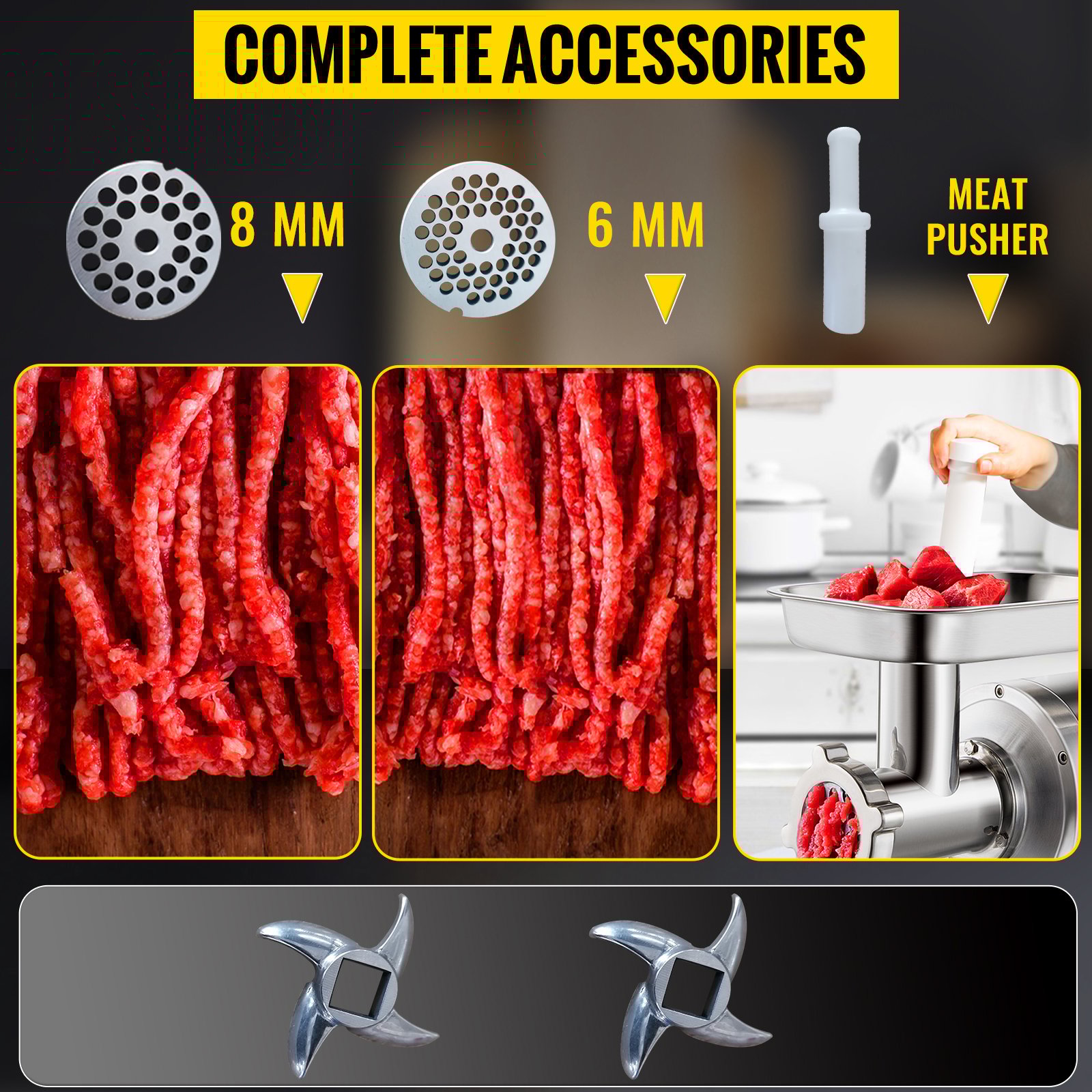 Commercial Stainless Steel 250kg/h Meat Grinder Blade Plate Sausage Stuffer FDA -Petit Électroménager AAHKMJXYDAFdJAOAIMEbOAchsNwF47gfWWMct1uaXzXJCVIqjjVJLqw cq39v7nX9UYTUulZnTrpyYGguRjU8NP R R8 grCyJtfA