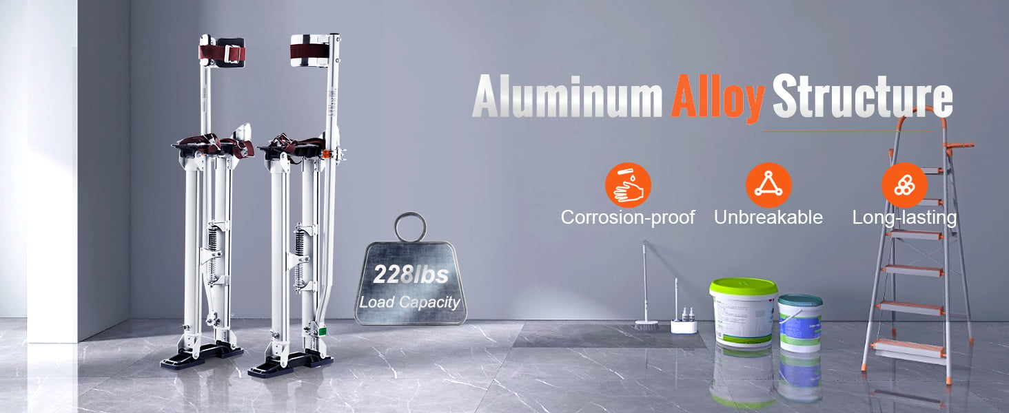 VEVOR Zancos de Trabajo de Aleación de Aluminio Altura Ajustable