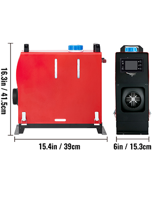 calefactor de aire diésel, pantalla LCD, 8 kW