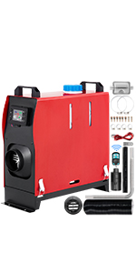 calefactor de aire diésel, pantalla LCD, 8 kW
