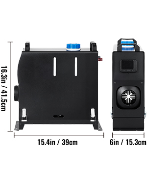 calentador de aire, 8 KW, interruptor LCD