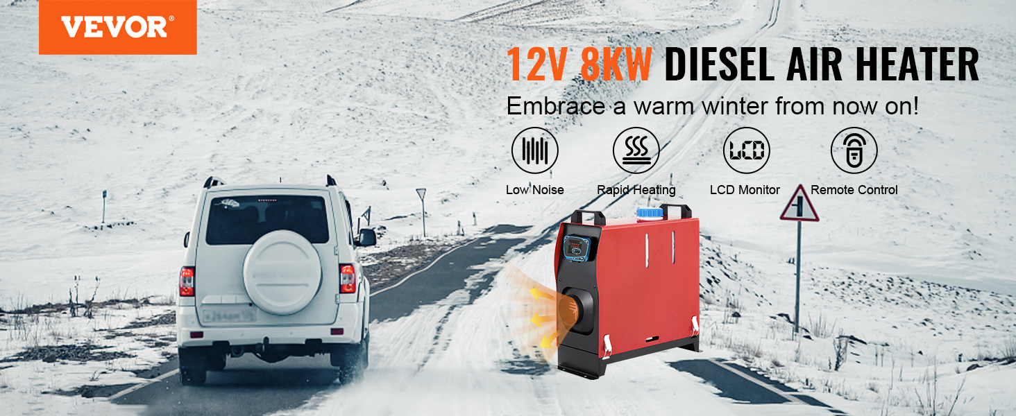 Calefactor de aire diésel, 12V