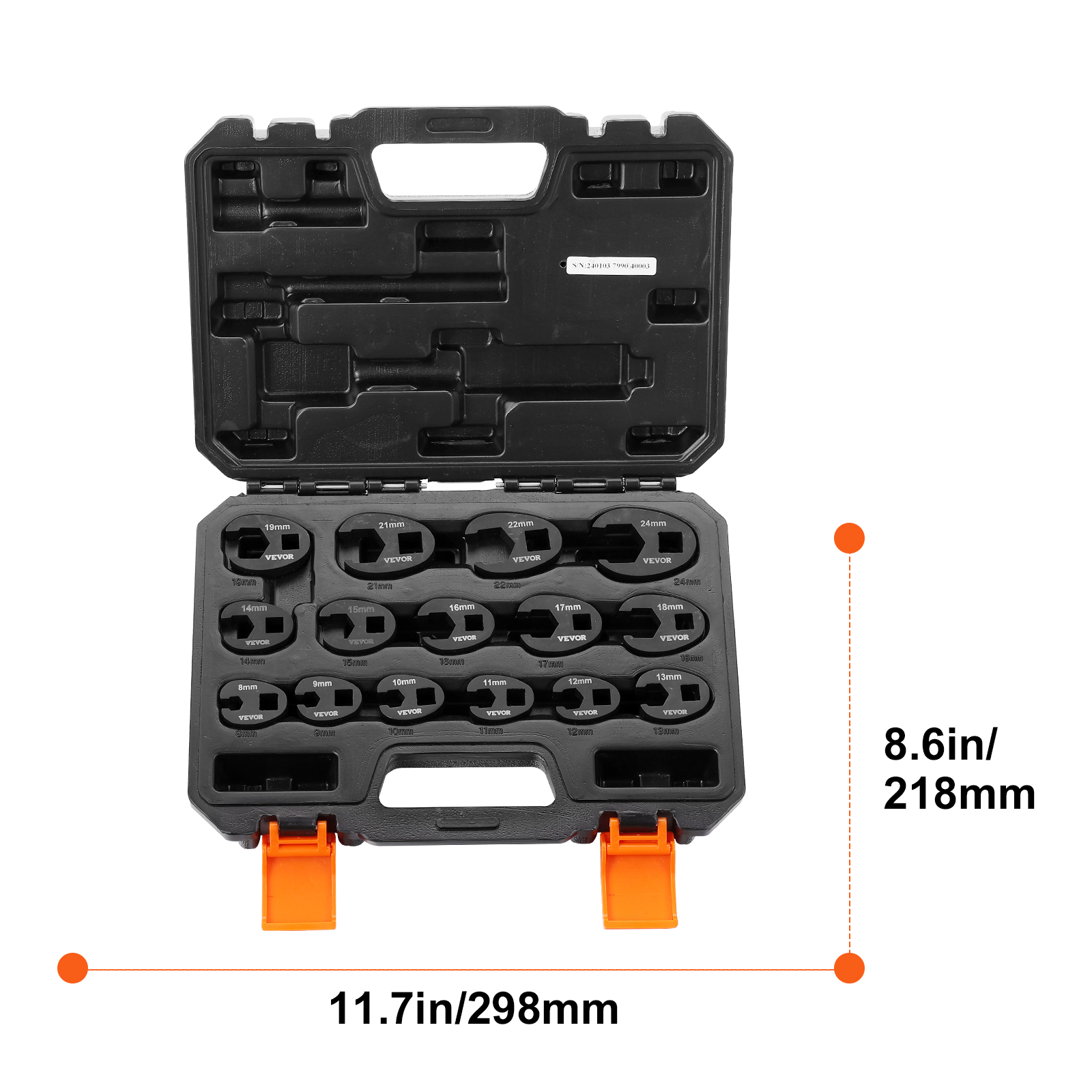 VEVOR Crowfoot Wrench Set, 1/2